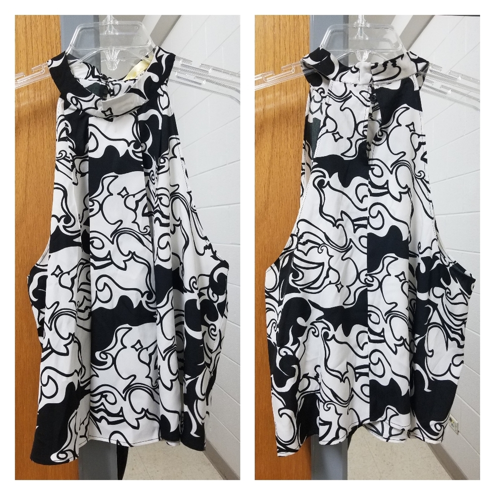 Cyn by Cynthia Mehra Patterned Tank Top